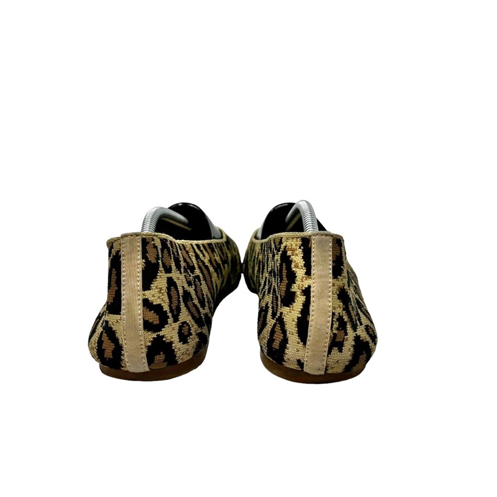 Skechers Cleo Claw Some Leopard Knit Ballet Flats Brown Tan Black Size 9.5 - Picture 8 of 11